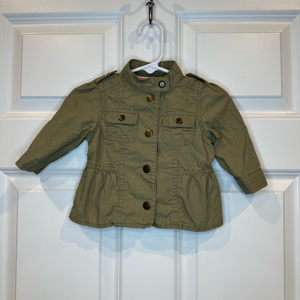 Old‎ Navy Green Button Jacket Size 3-6 months